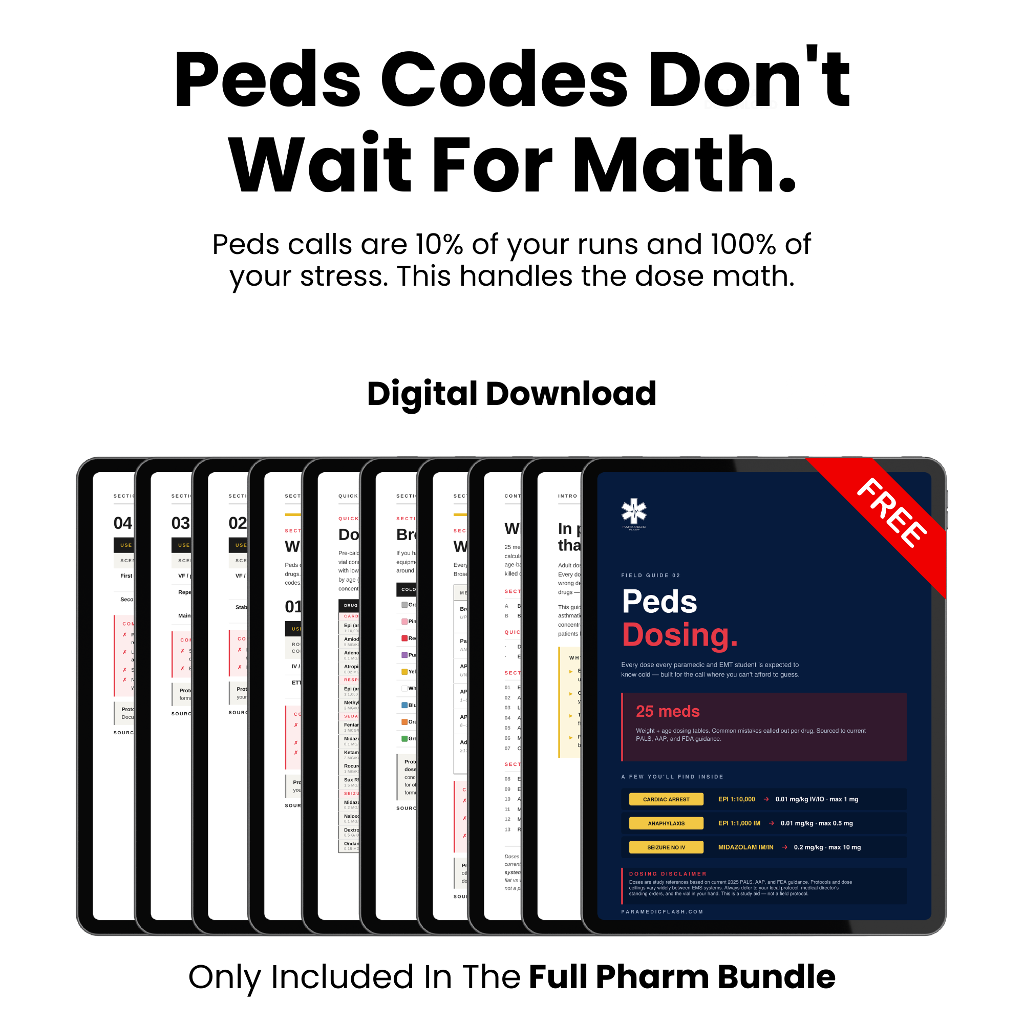 EMT & Paramedic Pharmacology Cards