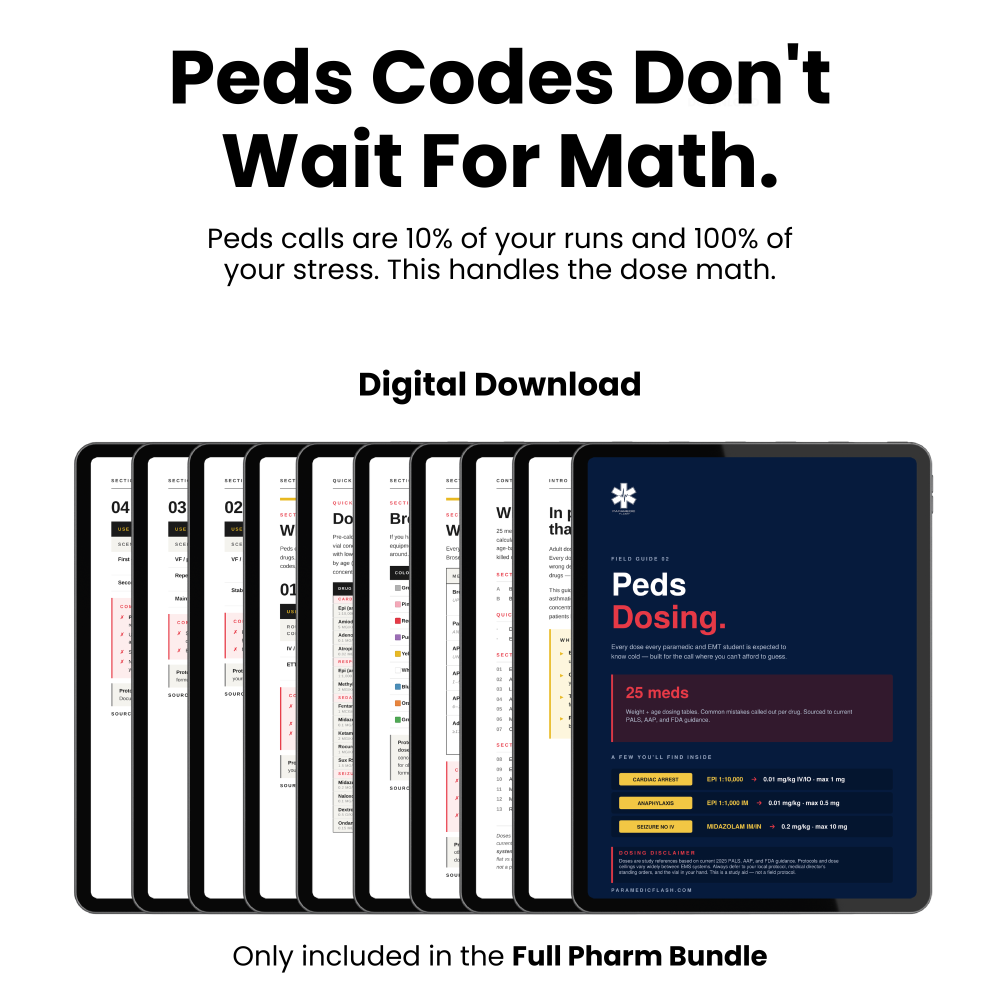 EMT & Paramedic Pharmacology Cards